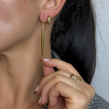 Jackie - Boucles d'oreilles forme de goutte plaqué or 18 carats
