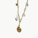 Ilya - Collier charms poisson plaqué or 18 carats