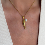 Gaby - Collier pendentif poisson plaqué or 18 carats