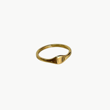 Amelia - Bague chevalière plaqué or 18 carats