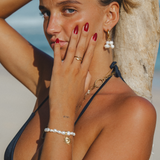 Ruby - Bague serpent plaqué or 18 carats