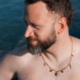 Azur - Collier charms du Sud plaqué or 18 carats
