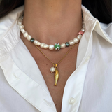 Gaby - Collier pendentif poisson plaqué or 18 carats