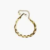 Millie - Bracelet twist torsadé plaqué or 18 carats