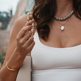 Mira - Collier chaîne fine perle baroque naturelle