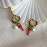 Spicy - Boucles d'oreilles piment lampwork