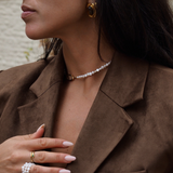 Naomi - Collier chocker perles d'eau douce véritables