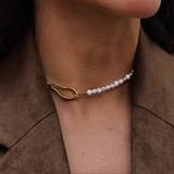 Naomi - Collier chocker perles d'eau douce véritables