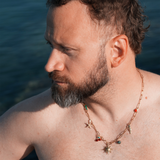 Azur - Collier charms du Sud plaqué or 18 carats