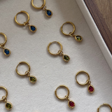 Hilda - Boucles d'oreilles goutte plaqué or 18 carats