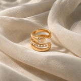 Elia – Bague oreille dorée serpent