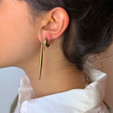 Jackie - Boucles d'oreilles forme de goutte plaqué or 18 carats