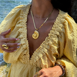 Ariel - Collier coquillage plaqué or 18 carats