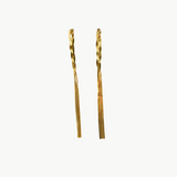 Millie - Boucles d'oreilles twist torsadée plaqué or 18 carats