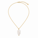 Mira - Collier chaîne fine perle baroque naturelle