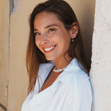 Emma - Créoles strass & perles naturelles