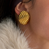 Hera - Boucles d'oreilles à clip plaqué or 18 carats