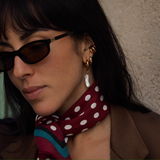 Iris - Boucles d'oreilles perle baroque longue