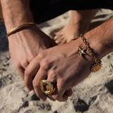 Paloma - Bracelet charms plaqué or 18 carats