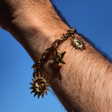 Paloma - Bracelet charms plaqué or 18 carats