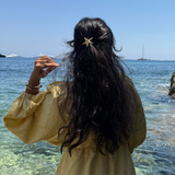 Accessoires cheveux - chouchous métalliques dorés étoile de mer