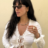 Alma - collier jaspe dalmatien & perles d’eau douce véritables