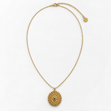 Elio - Collier chaîne pendentif médaillon ovale