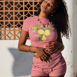 Dolce - Collier gros maillons pendentifs méditerranéen plaqué or 18 carats