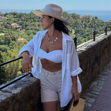 Dolce - Collier gros maillons pendentifs méditerranéen plaqué or 18 carats