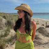 Dolce - Collier gros maillons pendentifs méditerranéen plaqué or 18 carats