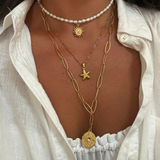 Mabel - Collier gros maillons plaqué or 18 carats