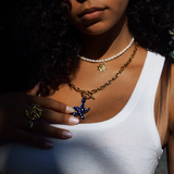 Fika - Collier chaîne maillons plaqué or 18 carats étoile