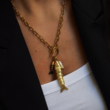 Lana - collier charms poisson plaqué or 18 carats
