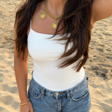 Mira - Collier chaîne tressée pendentif soleil 18 carats