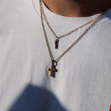 Pixie - Collier pendentif piment plaqué or 18 carats