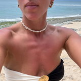 Rua - collier perles d'eau douce irrégulières ras de cou