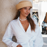 Eva - Collier triple rang perles d'eau douce véritables