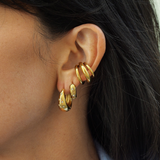 Mae - Créoles plaqué or 18 carats